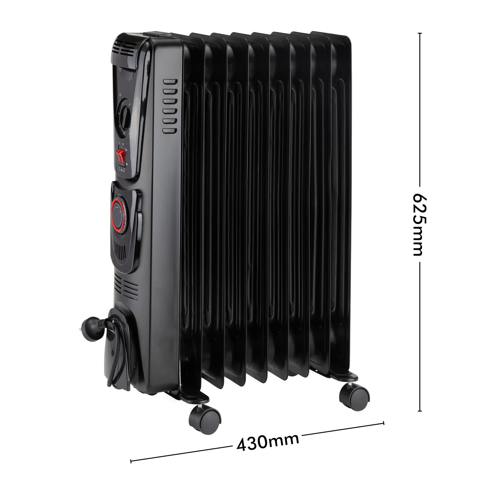 Arlec 2000W oil heater with timer