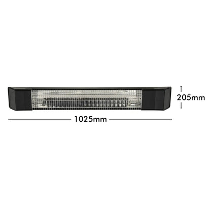 Arlec 2000W wall-mount infrared heater for patio and indoor use, instant heat