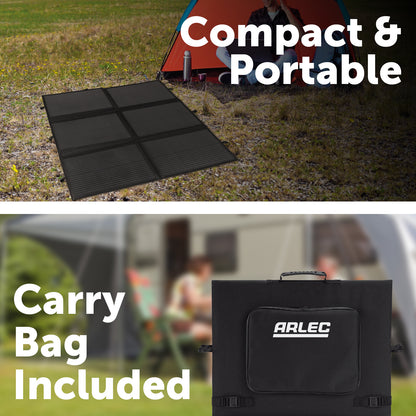 Arlec 200W Solar Portable Blanket with MPPT Controller – portable solar blanket for 4WD and camping