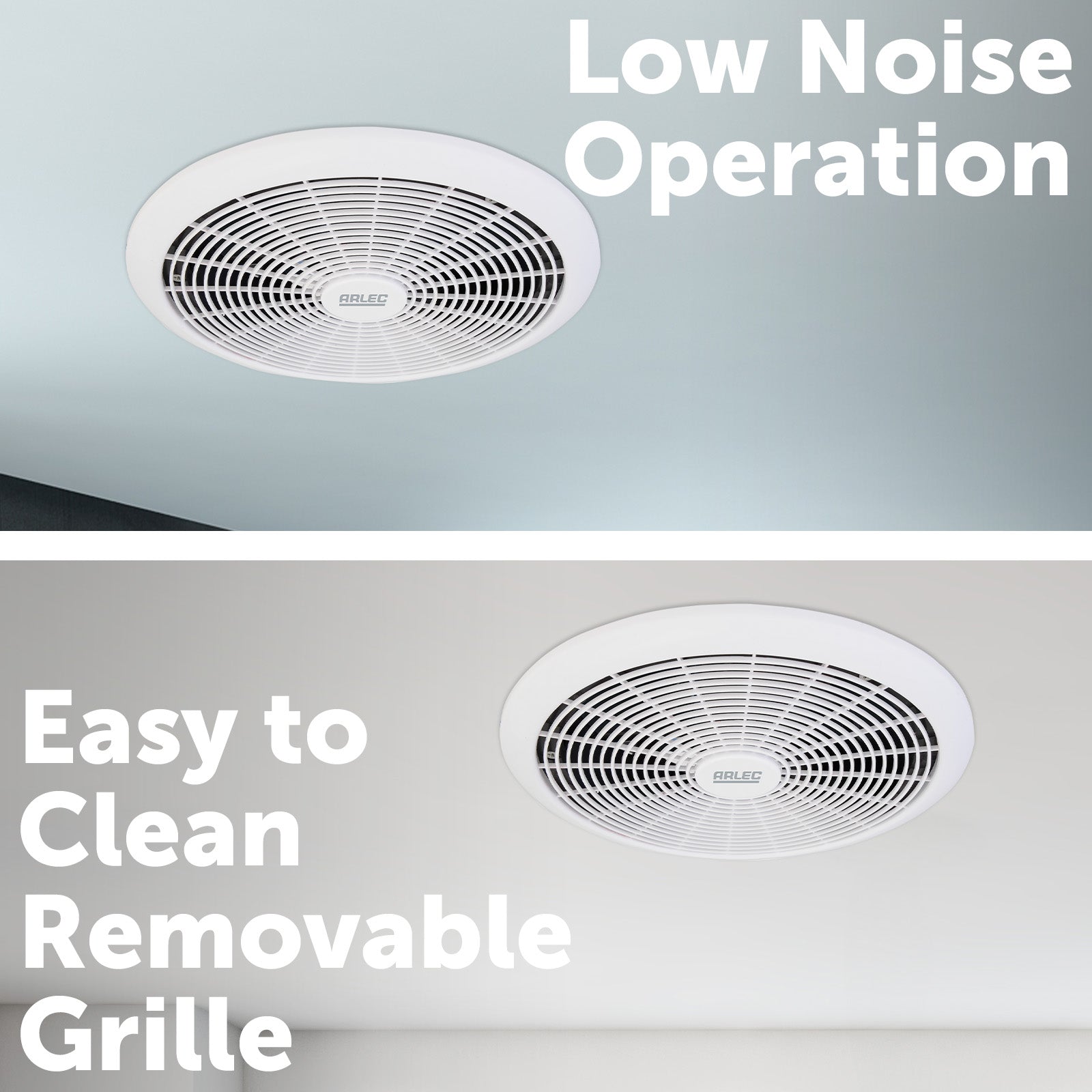 Arlec 200mm Energy Efficient Exhaust Fan – Low Power Bathroom Extractor