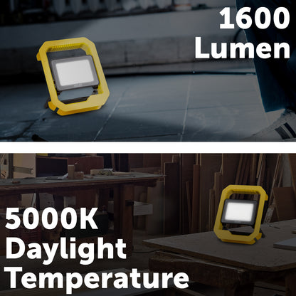 Arlec 20W 1600lm LED worklight – foldable, hanging hook, outdoor-ready