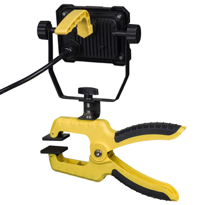 20W LED clamp work light with 1600 lumens, daylight white, IP65 weatherproof