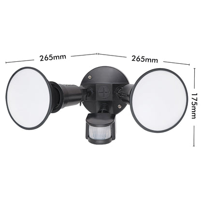 20W smart motion sensor light with app timer, override control, Grid Connect app, voice assistant compatibility