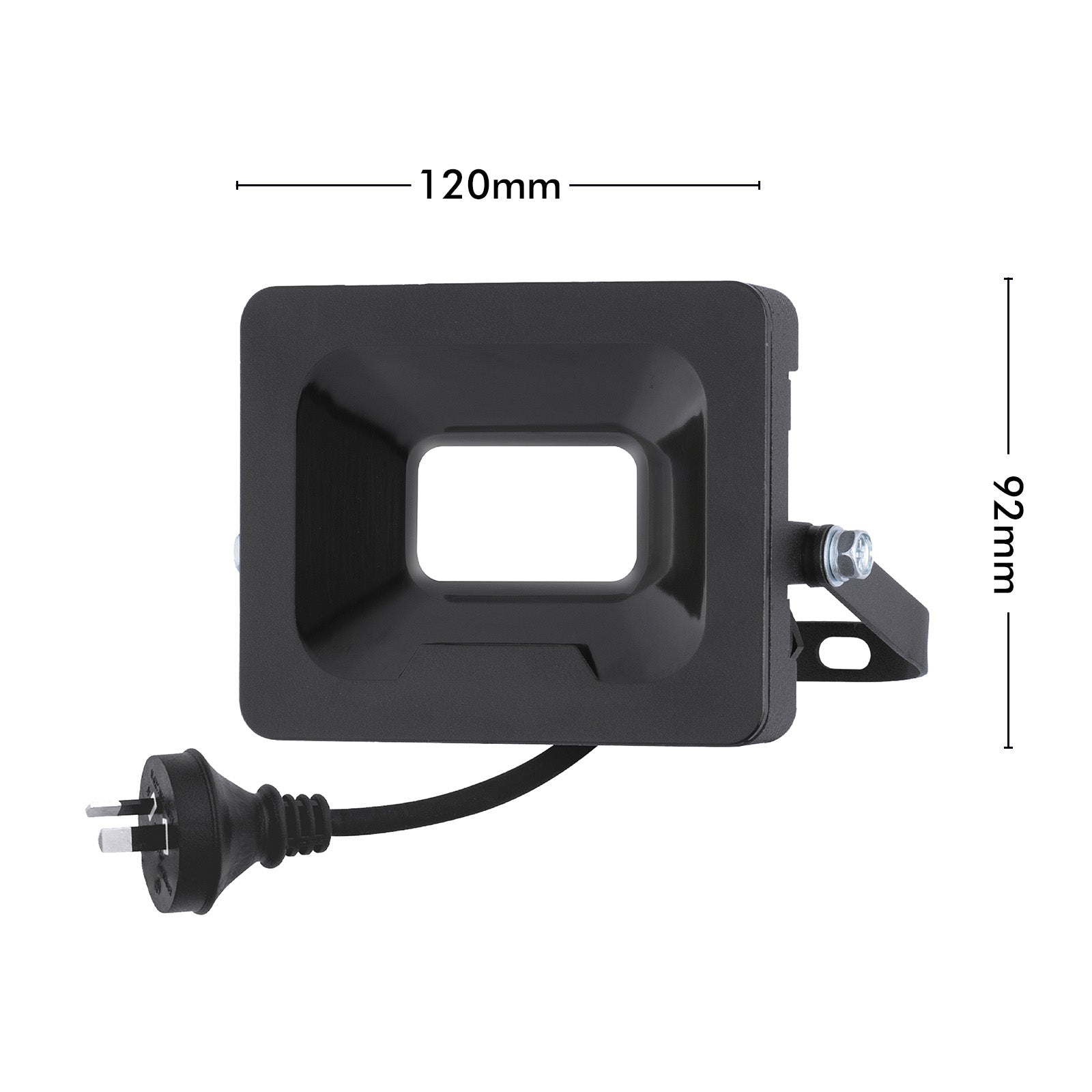 Arlec 20W DIY LED security floodlight – outdoor aluminium IP65 light with wide beam angle and plug-in installation