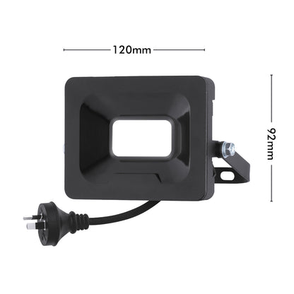 Arlec 20W DIY LED security floodlight – outdoor aluminium IP65 light with wide beam angle and plug-in installation