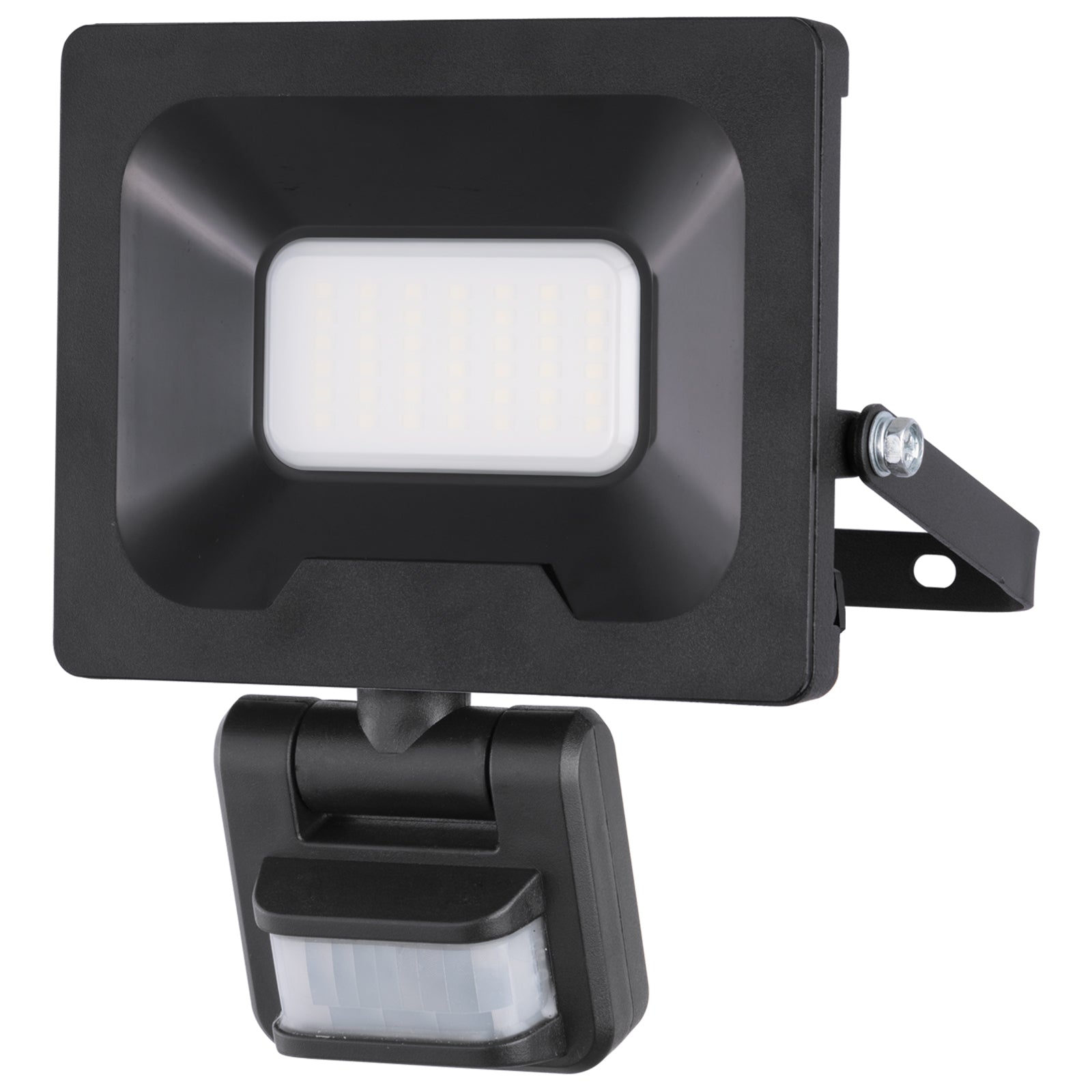 Arlec 20W LED security floodlight with PIR motion sensor – outdoor DIY flood light with IP54 rating and adjustable beam