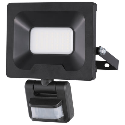 Arlec 20W LED security floodlight with PIR motion sensor – outdoor DIY flood light with IP54 rating and adjustable beam