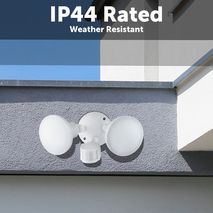 Arlec 20W twin LED floodlight – 1600 lumens motion-activated outdoor security light with 180° detection