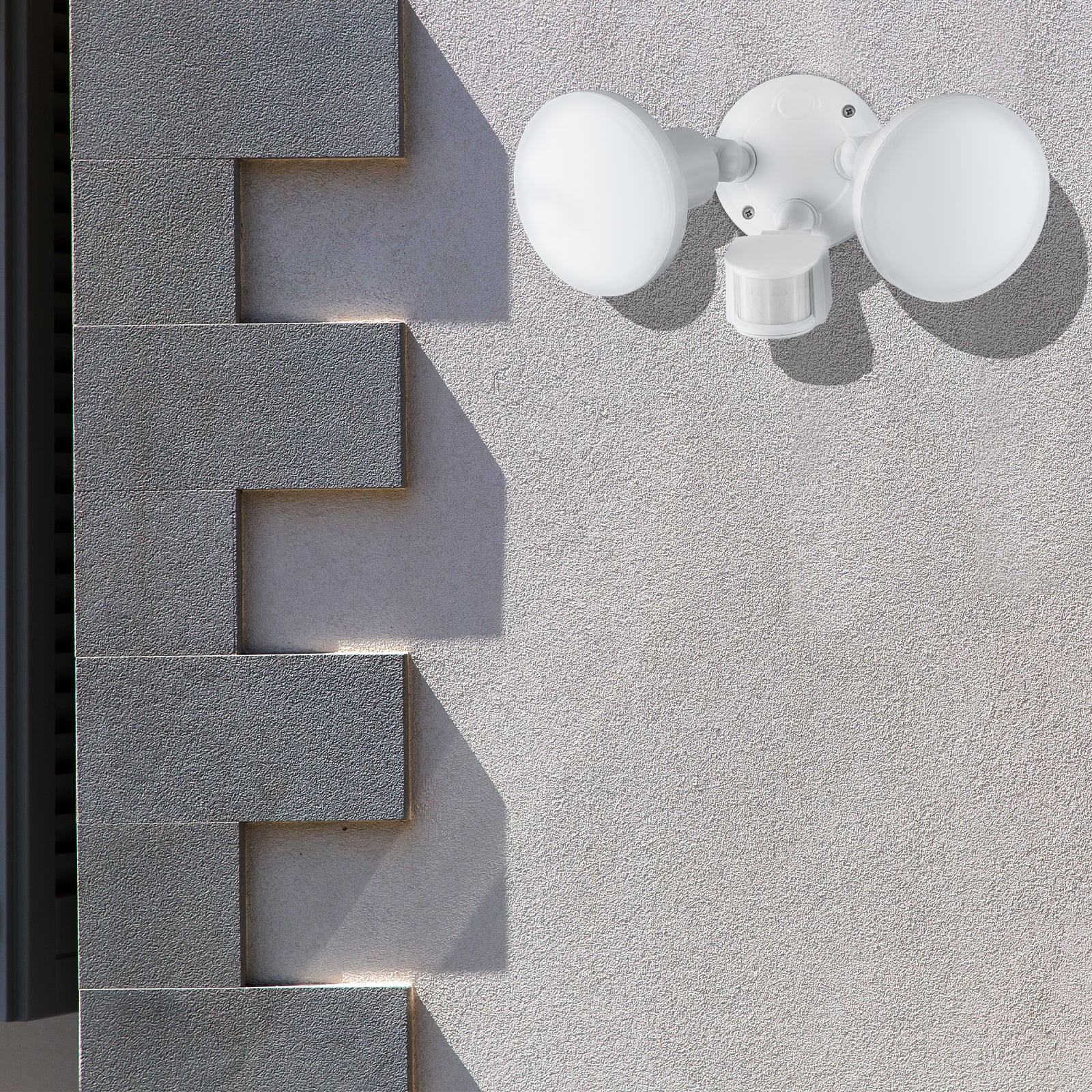 Arlec 20W twin LED floodlight – 1600 lumens motion-activated outdoor security light with 180° detection