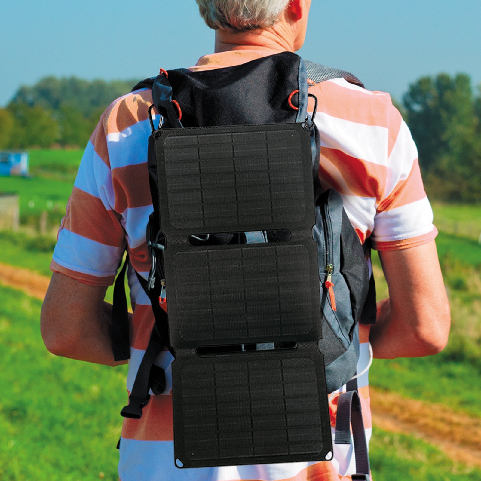 Arlec 20W Solar Charger with USB Outlet – portable solar USB charger for travel and emergency use