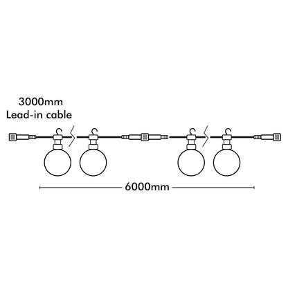 Smart warm white LED festoon lights – Arlec connectable Grid Connect outdoor decorative lighting