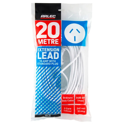 Arlec 20m Extension Lead - long extension lead, household power cord, outdoor extension solution