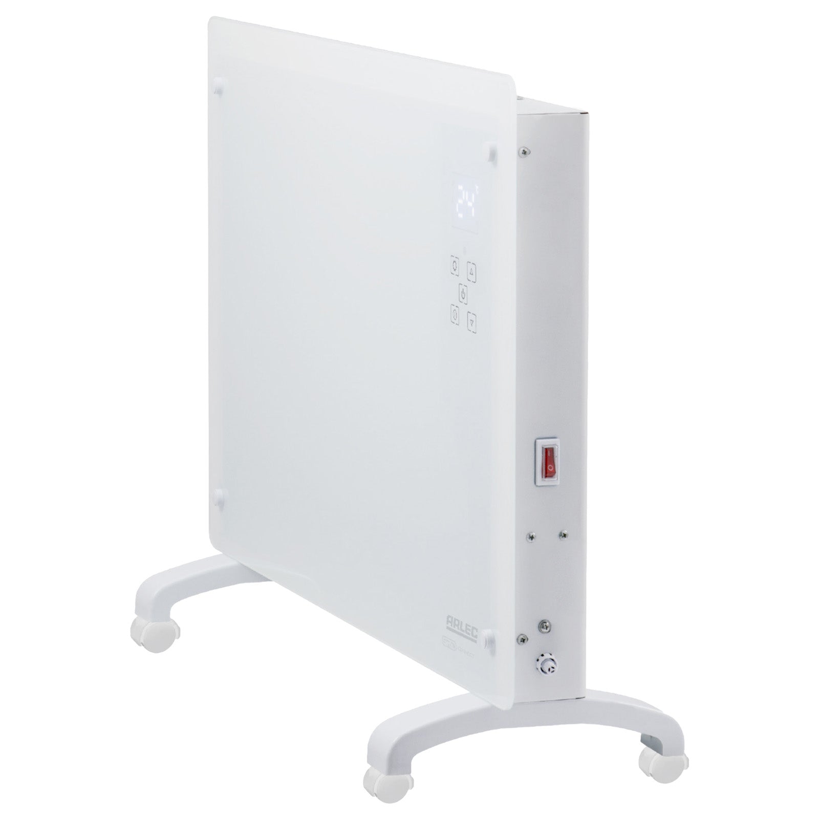 arlec 2200w smart convection panel heater – white smart home heater; grid connect wall heater; remote controlled panel heater