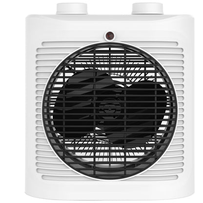 Arlec 2400W fan heater with adjustable thermostat and compact body