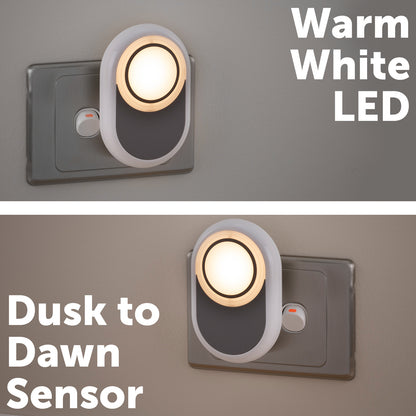 Arlec 3 pack plug-in LED night lights with dusk to dawn sensor for home use