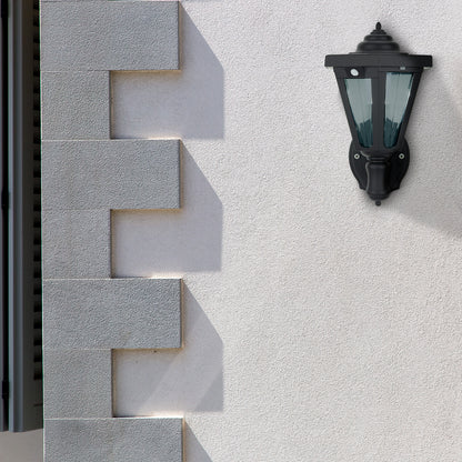 Arlec 24cm 50lm Solar LED Wall Light With Sensor - solar powered light, motion sensor light, exterior wall light, energy efficient LED