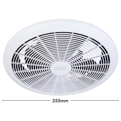 Arlec 250mm White Exhaust Fan – Ventilation Fan for Kitchen and Bathroom