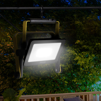 25W LED portable work light with foldable stand, swivel head, 2400 lumens