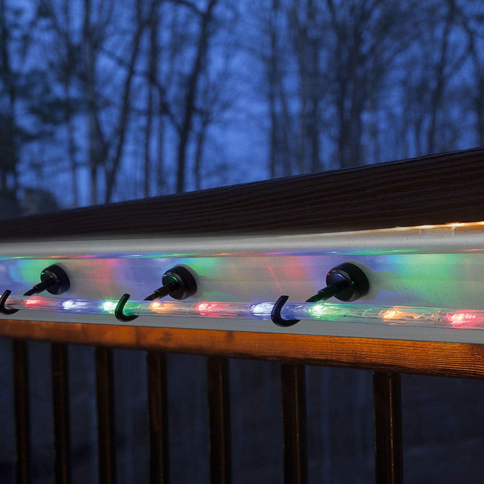 Arlec 25mm Black Magnetic Gutter Hooks - 5 Pack - outdoor lighting solution