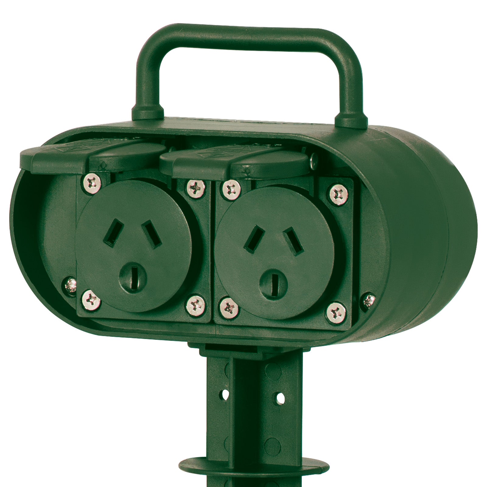 Arlec 2 IP44 Outlet Outdoor Power Garden Stake - garden stake extension, waterproof outdoor powerboard, 2 outlet socket board