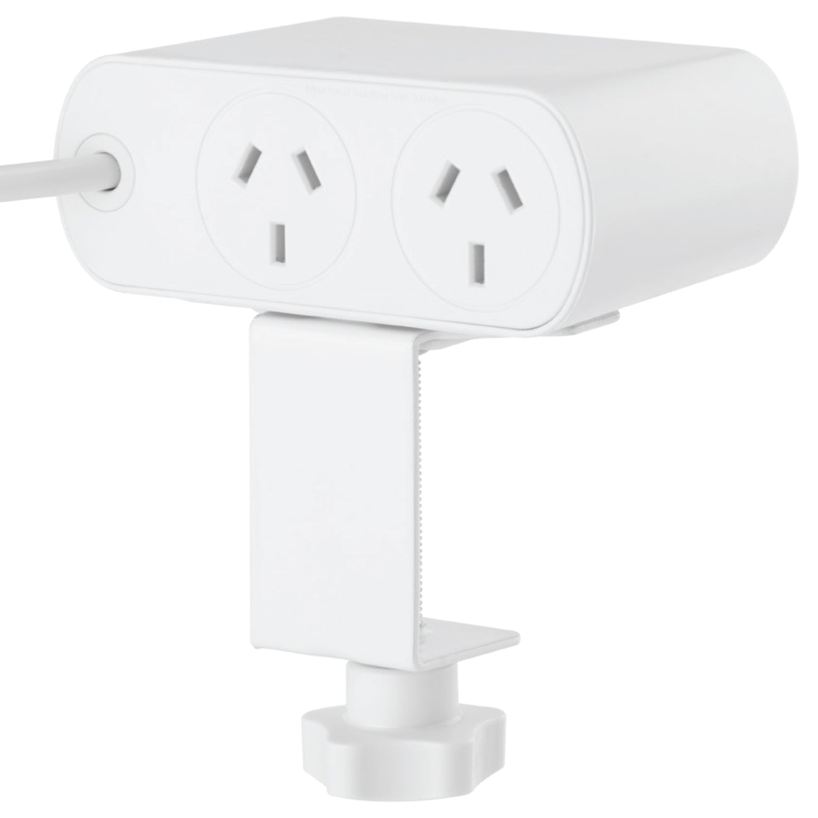 Arlec 2 Outlet PD20W USB C Powerboard With Desktop Clamp - desktop clamp board, USB-C powerboard, compact surge protected extension