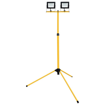 Dual 20W LED work light with tripod, 3200 lumens, IP65 weatherproof