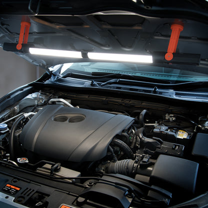 Arlec 2x3W multipurpose LED work light – 400lm split lights with magnetic swivel base