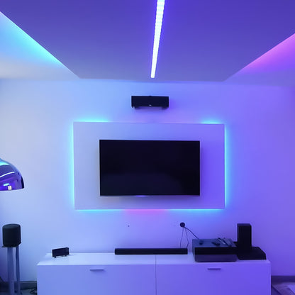 USB-powered RGB LED strip light with app control, custom themes, and easy DIY installation
