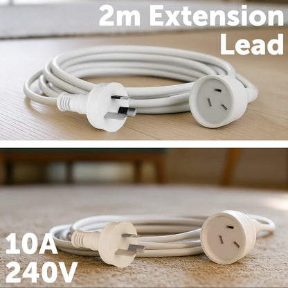 Arlec White 2m Domestic Extension Lead