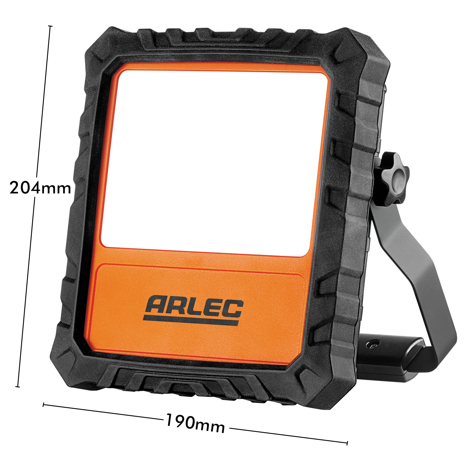 Arlec 30W rechargeable LED work light with 2100 lumens and adjustable stand