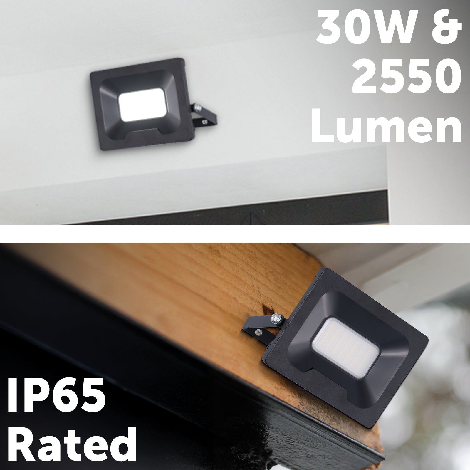 Arlec 30W LED DIY security floodlight – bright outdoor lighting with IP65 aluminium build and 100° beam angle