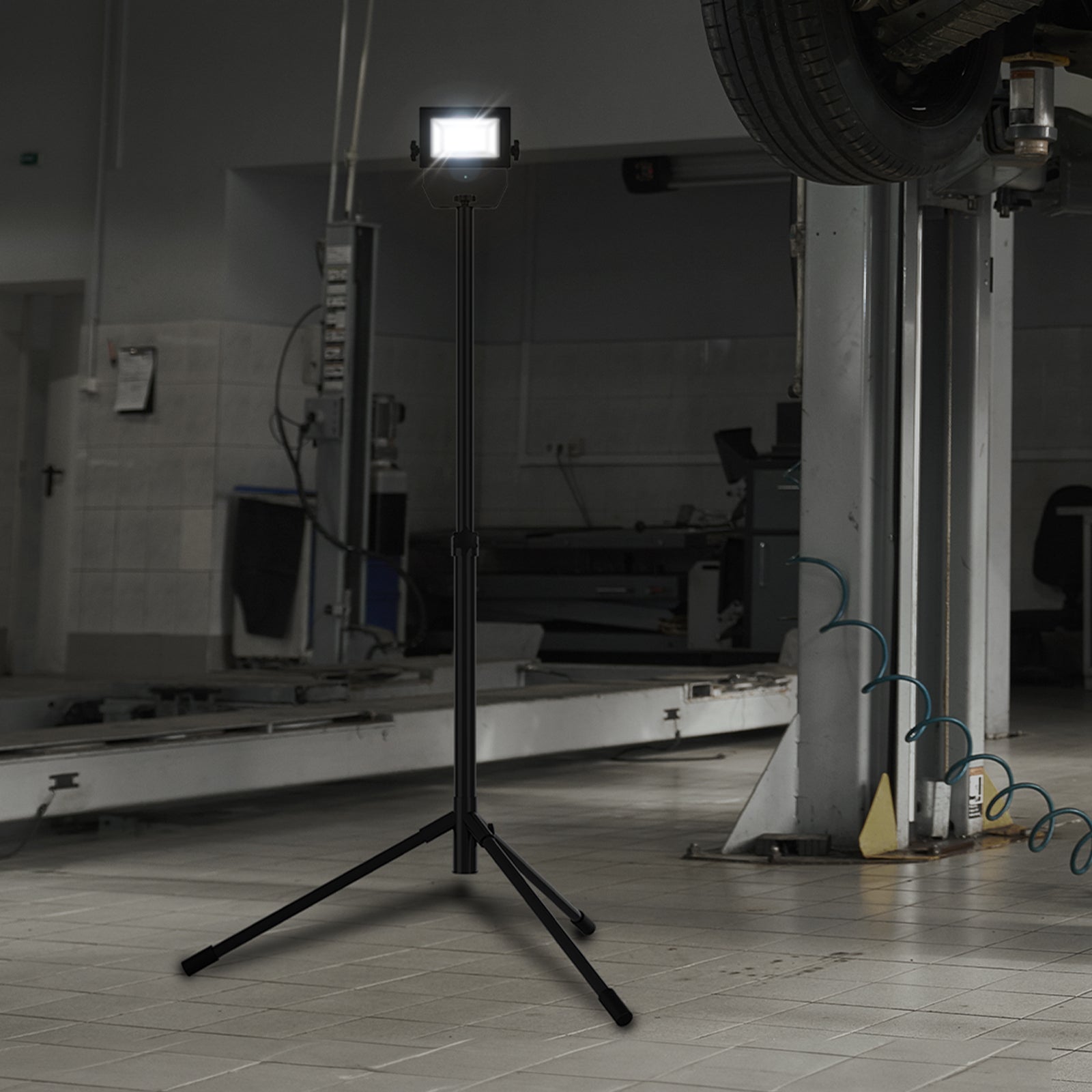 30W LED worklight with adjustable tripod stand, portable design, IP65 rated