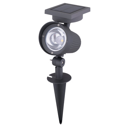 Arlec 30 lumen garden spotlight – solar-powered adjustable head light with IP44 rating and dusk sensor