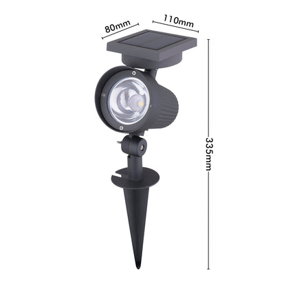 Arlec 30 lumen garden spotlight – solar-powered adjustable head light with IP44 rating and dusk sensor