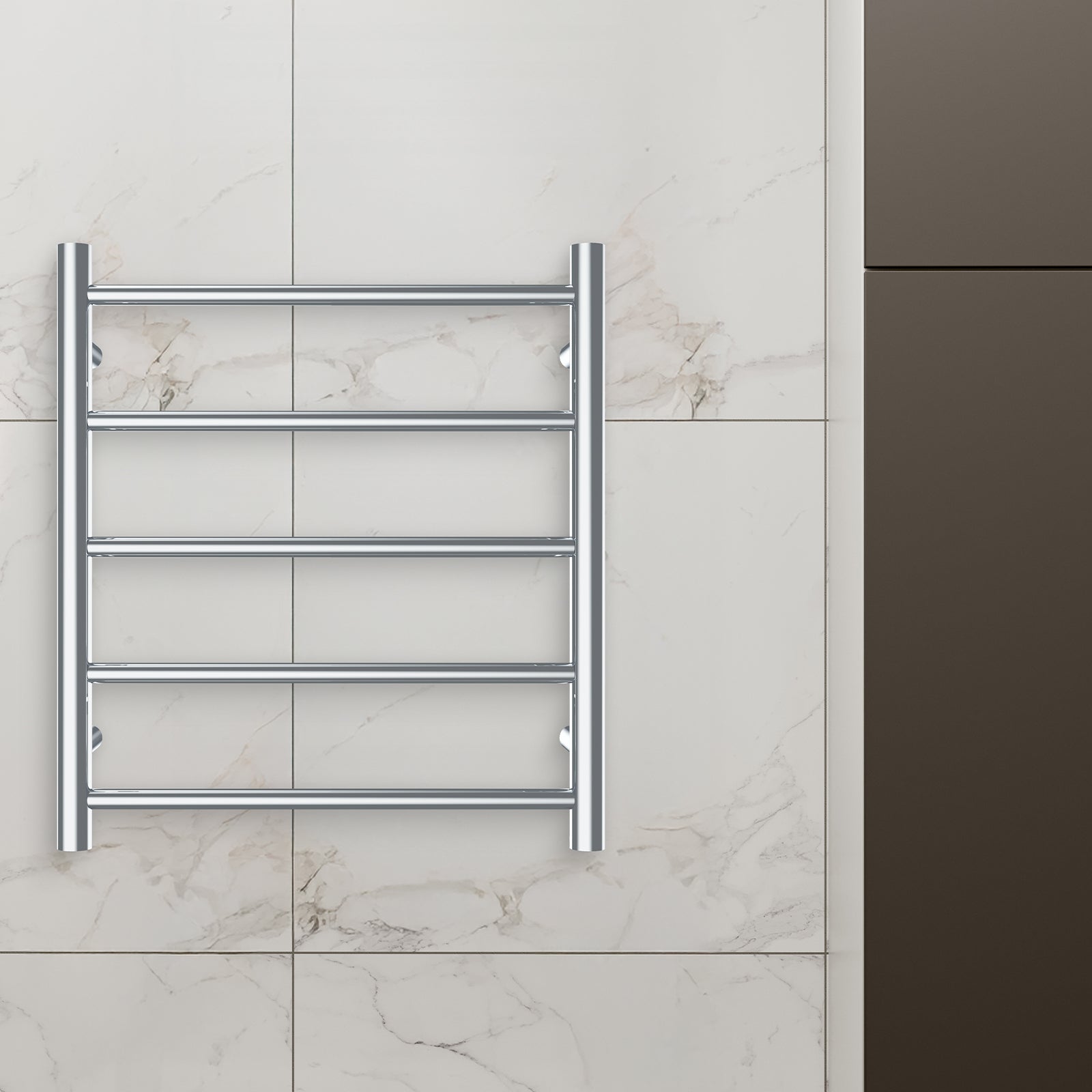 Arlec 35W 5 bar stainless steel heated towel rail, compact and efficient
