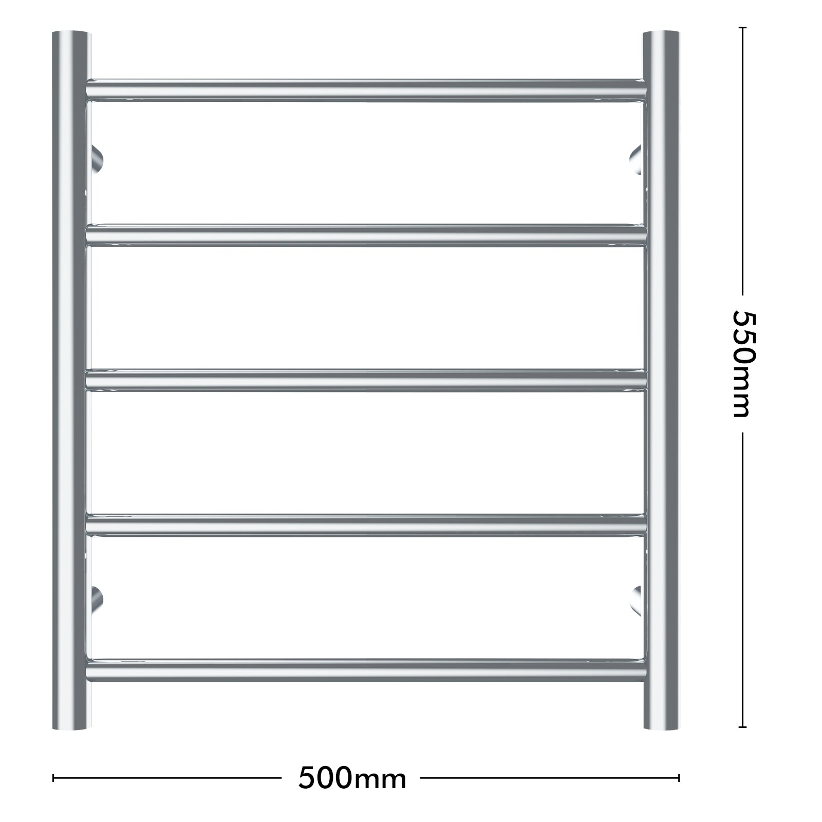 Arlec 35W 5 bar stainless steel heated towel rail, compact and efficient