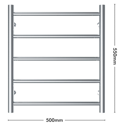 Arlec 35W 5 bar stainless steel heated towel rail, compact and efficient