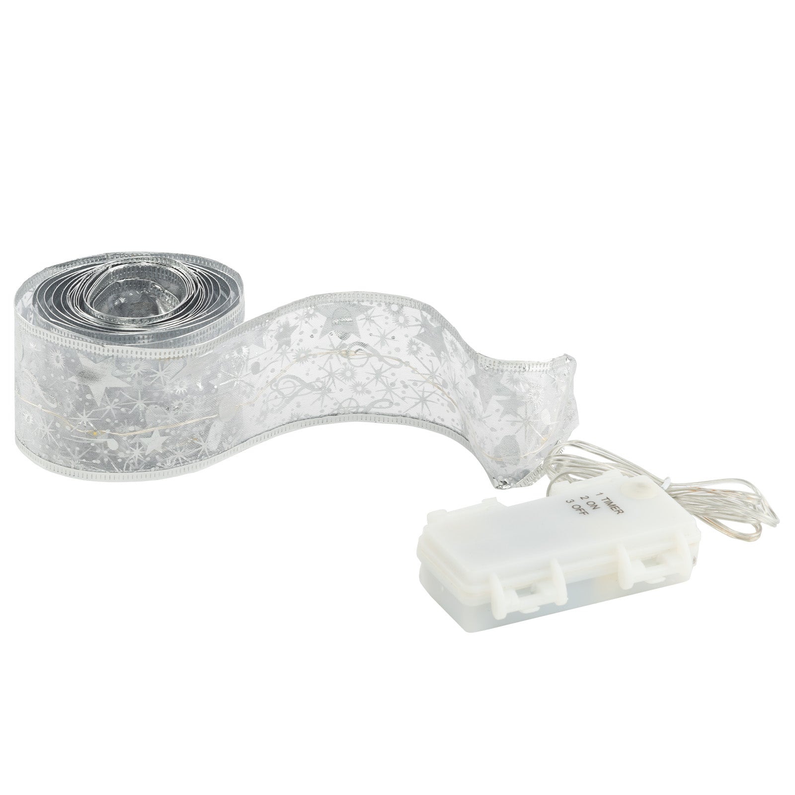 Arlec 3m LED ribbon light, battery operated warm white strip with timer for indoor use