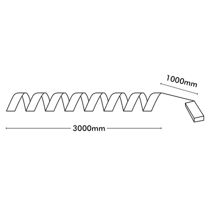 Arlec 3m LED ribbon light, battery operated warm white strip with timer for indoor use