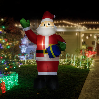 Arlec 3m inflatable Santa – low voltage Christmas yard decoration with LED lights and durable polyester design