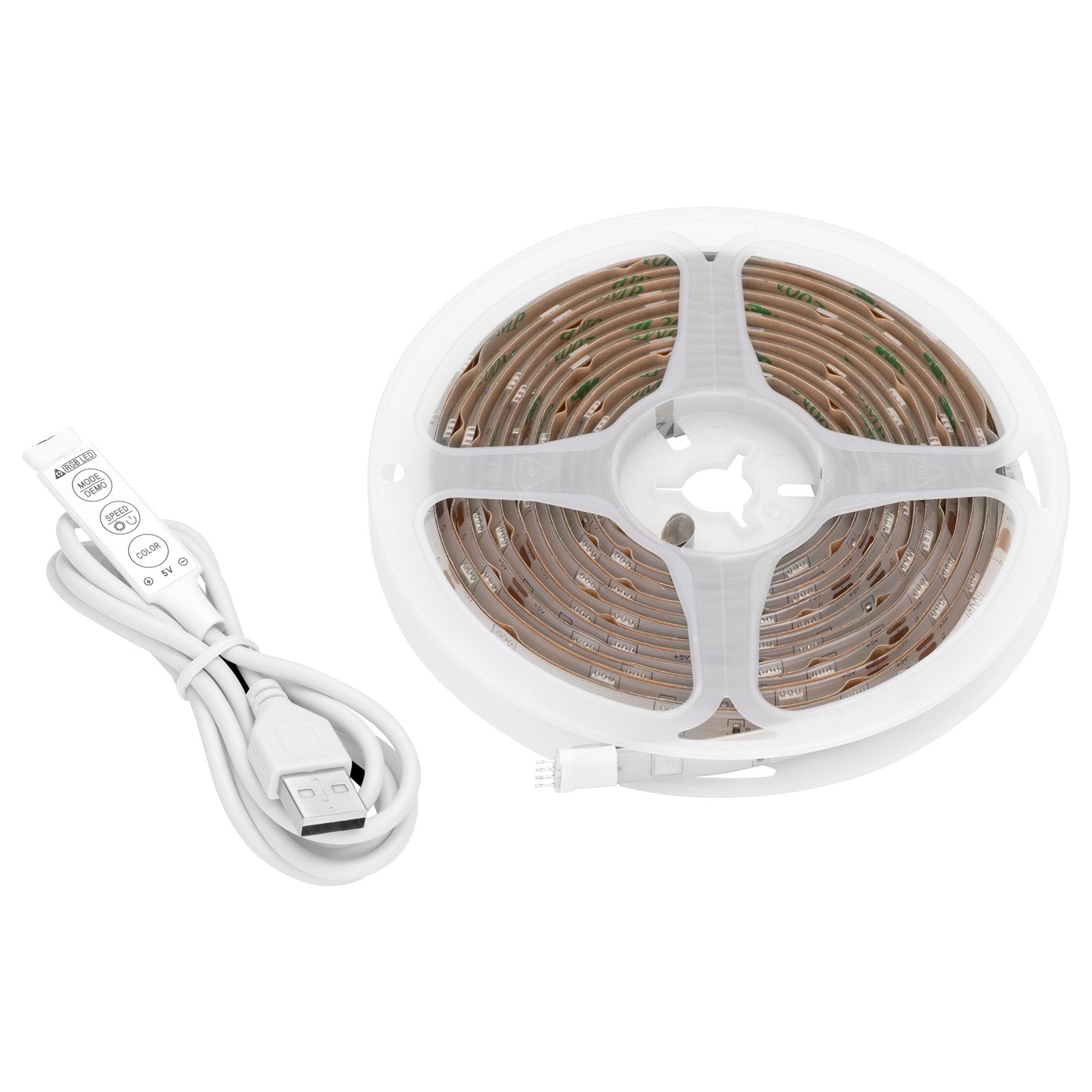 3m RGB LED strip light for home decor or gaming setup, Arlec
