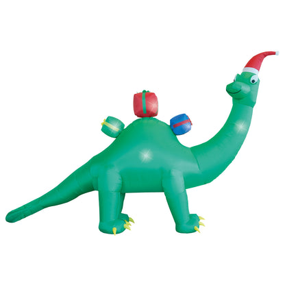 Arlec 3m x 4.5m inflatable dinosaur Christmas décor – low voltage LED festive outdoor inflatable with durable nylon fabric
