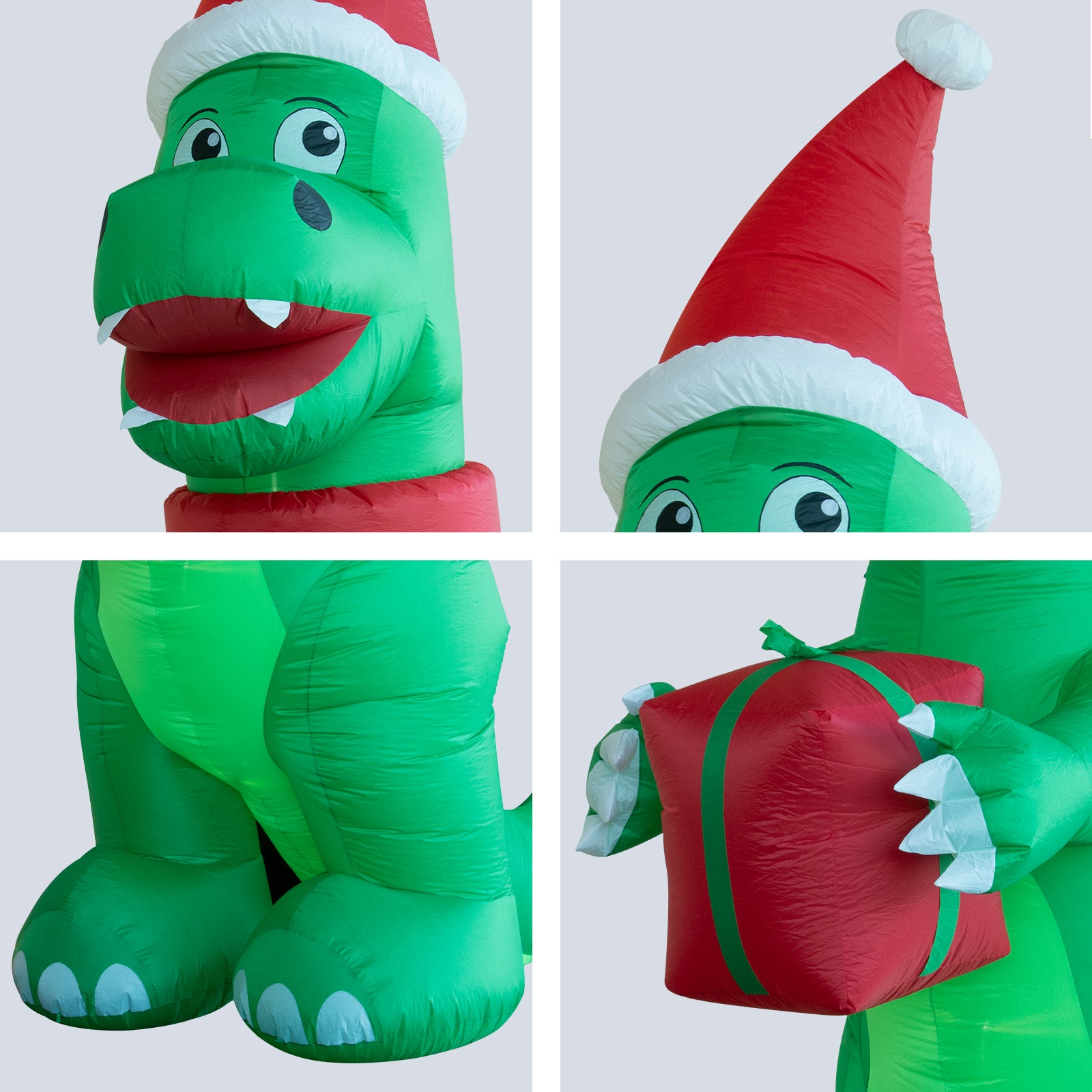 Arlec 4.5m inflatable dinosaur with LED lights – low voltage outdoor Christmas decoration with self-inflating feature
