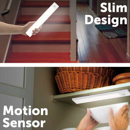 Rechargeable sensor bar light with motion detection, Arlec 40cm LED under cabinet light