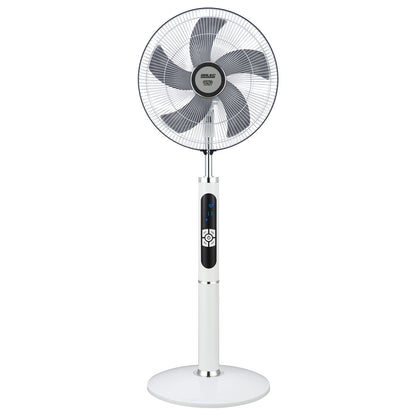 Arlec 40cm White Grid Connect Smart Remote Controlled Pedestal Fan – smart pedestal fan, adjustable pedestal fan, Grid Connect fan
