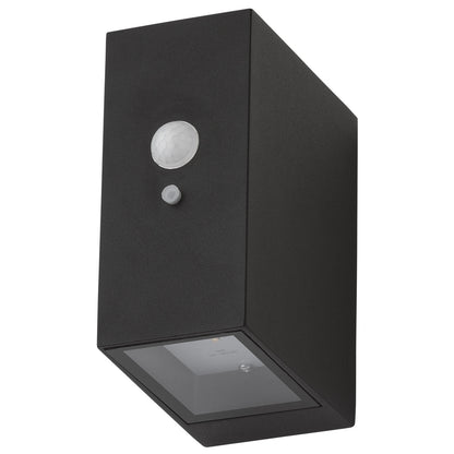 Arlec 43L Premium Solar LED Wall Light With Motion Sensor - solar powered light, motion sensor light, exterior wall light, energy efficient LED