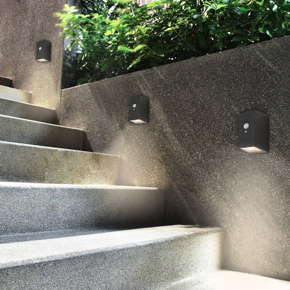 Arlec 43L Premium Solar LED Wall Light With Motion Sensor - solar powered light, motion sensor light, exterior wall light, energy efficient LED