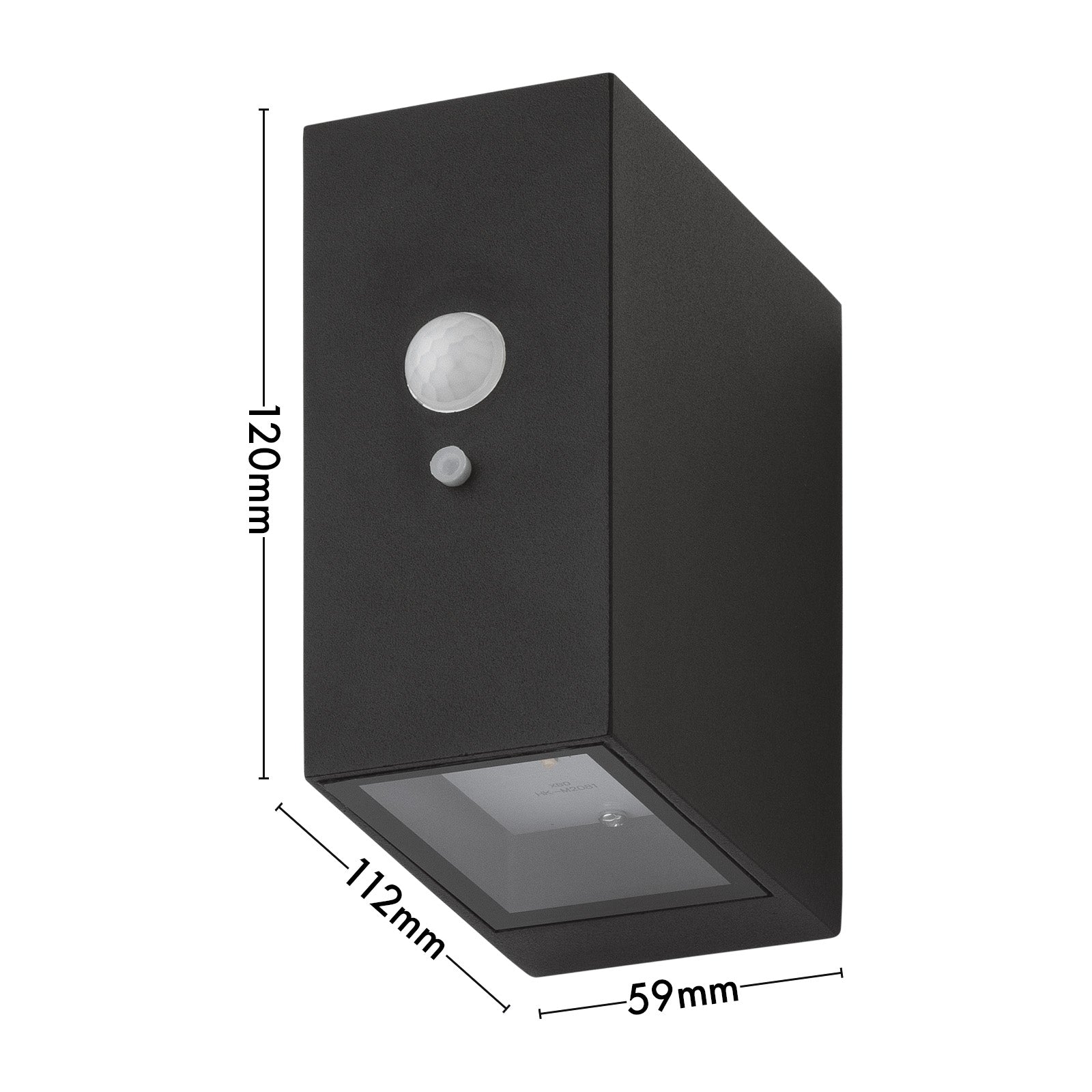 Arlec 43L Premium Solar LED Wall Light With Motion Sensor - solar powered light, motion sensor light, exterior wall light, energy efficient LED
