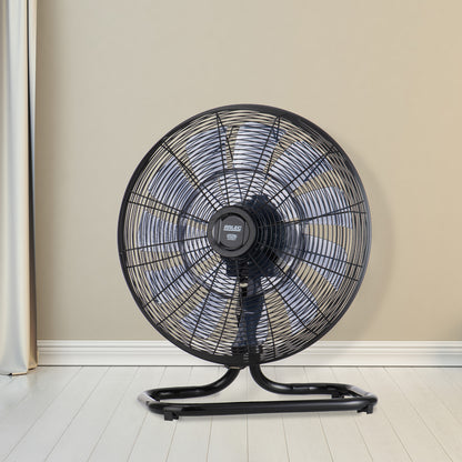 Smart DC floor fan with Wi-Fi control, 6 speeds, 18 blades, Grid Connect app, Google Assistant and Alexa compatible