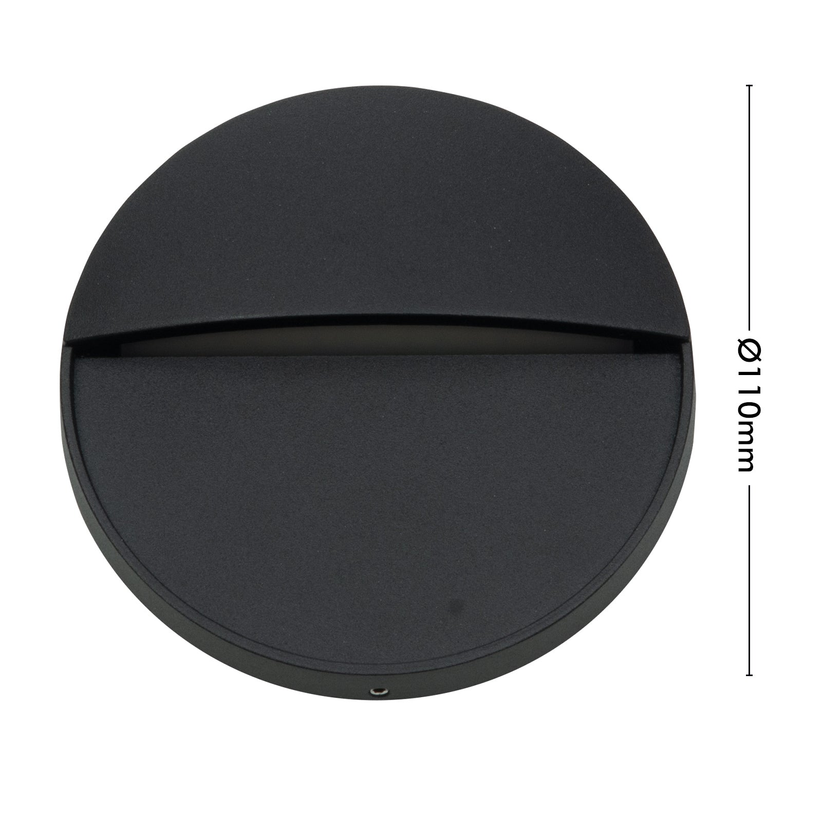 Arlec 4W CCT LED Round Black Exterior Step Light - energy efficient LED, CCT selectable light
